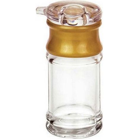 Bouteille d'huile, matériau Acrylique Pratique Petite Bouche versante Bouteille de vinaigre de Pot d'assaisonnement Transparent et Or pour Bar(S) (1/5)