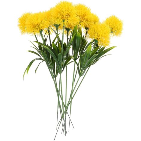 Lot de 10 pissenlits artificiels réalistes pour fêtes, centres de table, mariages et décorations.-AquaForge (1/4)