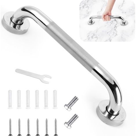 Maniglione di sicurezza in acciaio inox 304, 30 cm, antiscivolo, per bagno, cucina e scale.