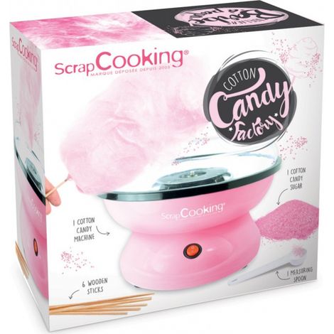 Machine à barbe à papa - SCRAPCOOKING - Atelier - 500W - Rose pâle