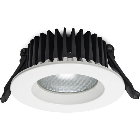Plafonnier encastré PANDORA IP44 LED SMD 10W 875lm CRI85 4000K 64º Blanc