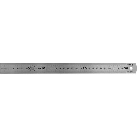 REGOLA DI MISURAZIONE SS 300MM YT-70721 YATO (1/4)
