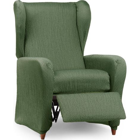 Housse de Fauteuil Extensible Relax 1 Place Vert Design Luz (1/5)