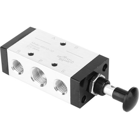 Électrovanne pneumatique à levier manuel 4R310-10, 2 positions, 5 voies
