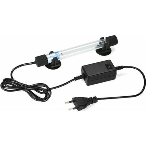 Lampe germicide UVC, stérilisateur submersible, stérilisation de l'eau, aquarium, bassin à poissons, 220-240 V CA, 7 W (1/5)
