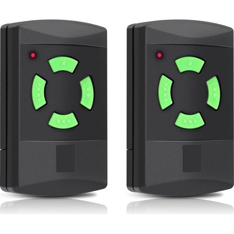 Set mit 2 Ersatzfernbedienungen für den Hörmann Handsender hsm4 437230, 26,975 MHz selbstlernende Fernbedienung, 4 Kanäle für Garagentor, Haustür, Eingangstür usw. (1/5)