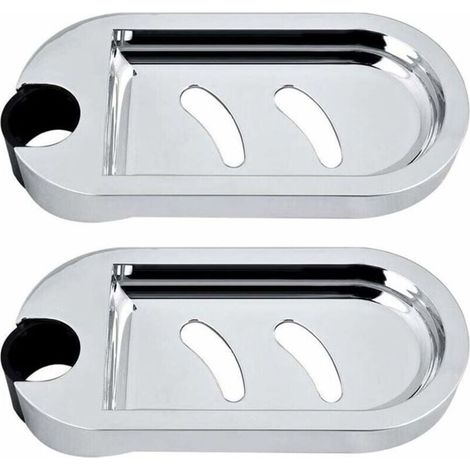 Bardusch - 2x Porte-savon pour barre de douche murale plateau rglable diamtre 25 mm Label (1/4)