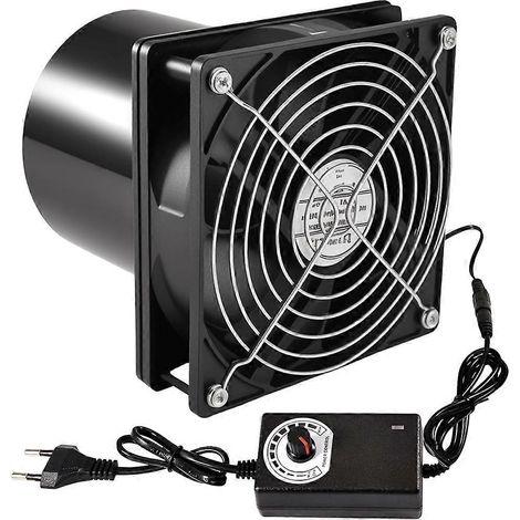 100mm extractor ventilateur 12 V pipe avec contrôle vitesse 3000 tr min pour bathroom toilet kitchen serre prise UE (1/5)