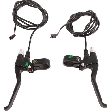 1 Paire de Leviers de Frein Électriques Gauche&Droite Durables pour Vélo Électrique, Pièces de Rechange 2 Fils (1/5)