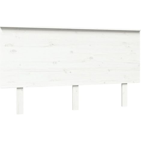 Cabecero de cama madera maciza de pino blanco 144x6x82,5 cm vidaXL