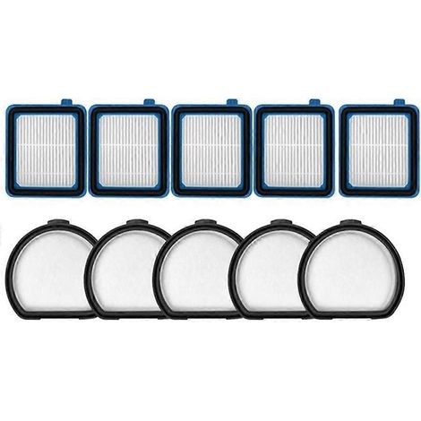 Lot de 10 filtres HEPA pour aspirateur Electrolux PF91-5EBF/5BTF/5OGF/6BWF (filtre en coton). (1/5)