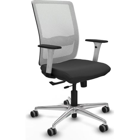 Sedia da ufficio piqueras y crespo Haches grigio scuro similpelle (1/2)