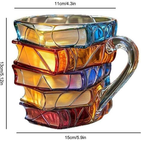 Mug Livre - Céramique Blanc - Design Vintage Ergonomique - Pour Café Thé - 1 Pièce (1/5)