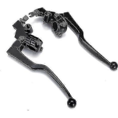 Câble de levier de frein et d'embrayage en alliage d'aluminium pour moto, compatible avec les leviers de frein avant de la moto Honda CG 125, accessoire de modification noir ( ) (1/5)