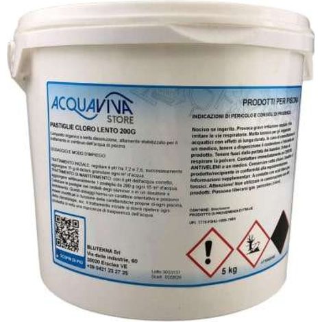 Cloro in pastiglie da 200g confezione da 5Kg