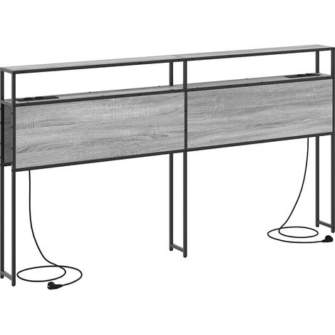 Tête de lit,Panneau décoratif de rangement Sonoma gris 200 cm Bois d'ingénierie CFW9503301 (1/5)