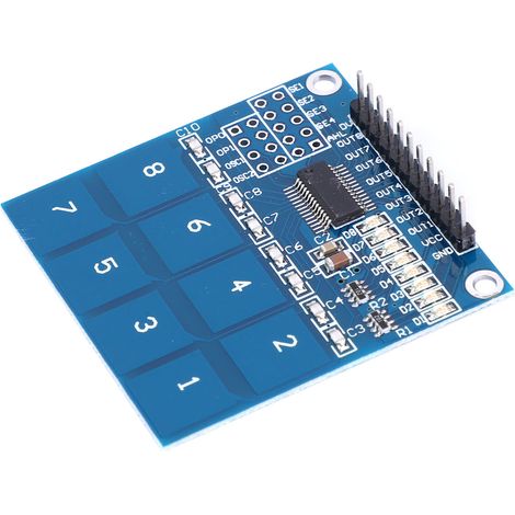 Module de capteur tactile numérique capacitif à 8 canaux TTP226 (1/5)