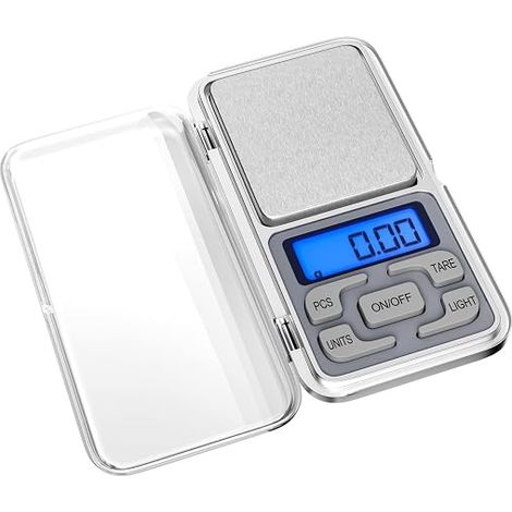 Precision Kitchen Scales, 0.01g-500g, Multifunctional Mini Food Scales with LED Display and Tare Function, Electronic Scale for Food, Coffee, Jewelry, Medicine (1/5)