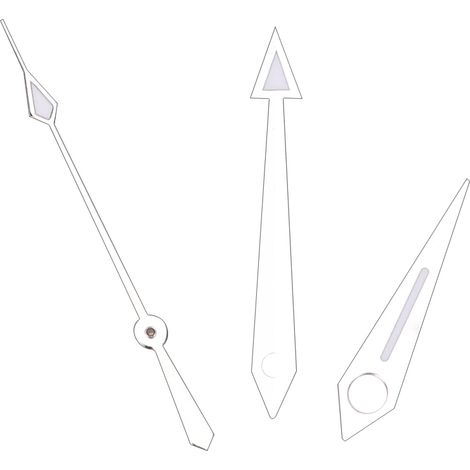 Aiguilles de montre argentées pour mouvement ETA 2824 - Aiguilles heures, minutes, secondes pour montre homme
