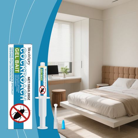 Gel appât anti-cafards, pratique pour une utilisation quotidienne à la maison, dans la cuisine et le salon – 10 g -- AKRACING (1/5)