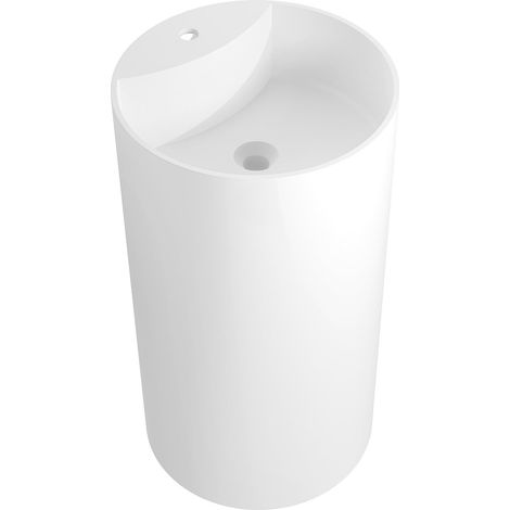 Mexen Ajax-02 lavandino freestanding in conglomerato 45 x 45 cm, bianco opaco - 26514500