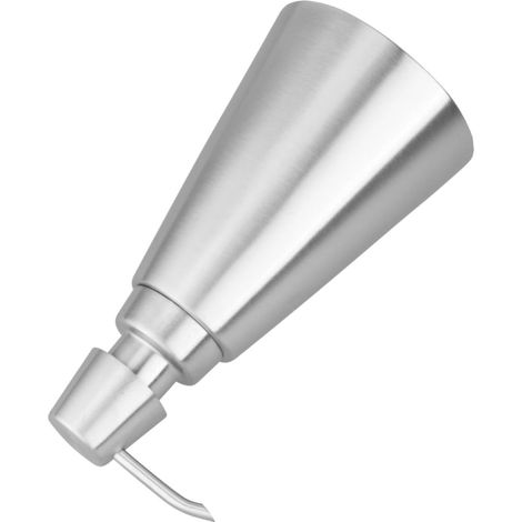 Dispensador de acero inoxidable exprimible, fácil de llenar/limpiar, seguro y elegante, para cocina o baño. (1/5)