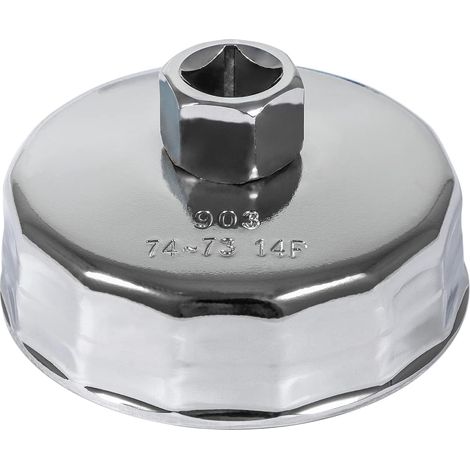 74-mm-Ölfilterschlüssel mit 14 Zähnen. Werkzeug zum Entfernen des Ölfilters für Mercedes-Benz, Sprinter, Audi, Volkswagen, Mazda usw.