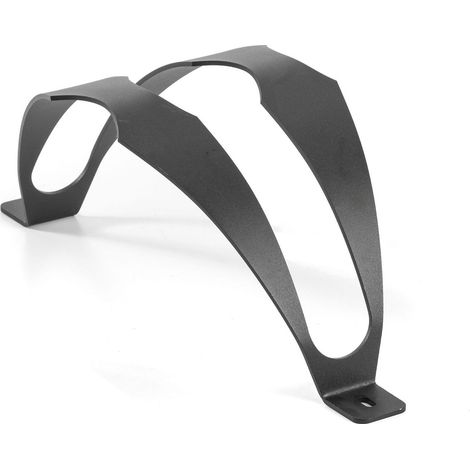 Andrys Rastrelliera Bici 1 Posto con Fori Fissaggio a Terra - Ruote 6cm Nero