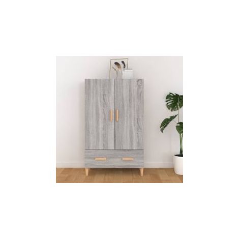 Buffet Sonoma gris 70x31x115 Bois d'ingénierie (1/5)