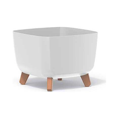 Vaso da fiori GRACIA SQUARE 29cm bianco