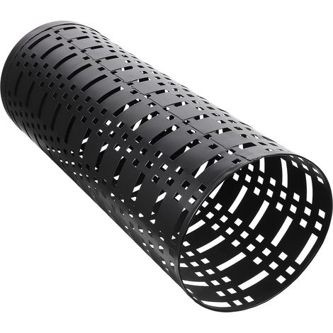 Filiyano-Porte-parapluie en fer forgé, seau à parapluie noir, base stable, antirouille, style sobre (1/5)