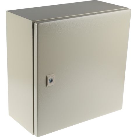Coffret mural RS PRO en Acier RAL 7032 dim. ext. 400 x 400 x 200mm, IP66 ( Prix pour 1 ) (1/4)