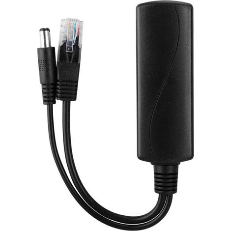 Separateur Poe - Adaptateur Poe 48 V Vers 12 V - Pour Camera De Surveillance - 100 M - 1 Piece (1/5)