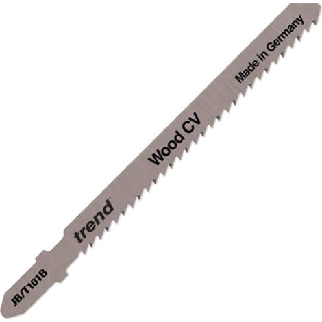 Lames scie sauteuse, lot de 5, 100 x 2,5 mm, CV montante, tige T (1/5)