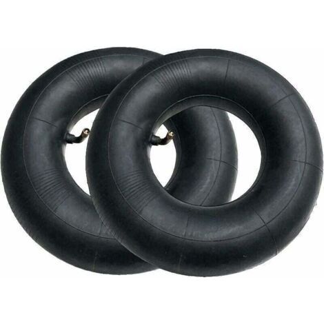 2pcs Pneu de Chambre à Air SéRies 4.10/3.50-4 Pouces pour Diable, Chariot, Chariot Manuel, Chariot de Jardin, Tondeuse à Gazon, Tube de Remplacement 4.10-4