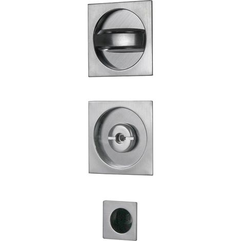 KIT MANIGLIE QUADRO PORTE SCORREVOLI C/NOTT CROMO- 1,0 pz
