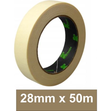 Nastro adesivo di mascheratura color crema, resistente a 80 °C - 28 mm KMasking (1/3)