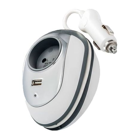 Wattco CARWATT convertisseur voiture blanc gris 150W (1/5)
