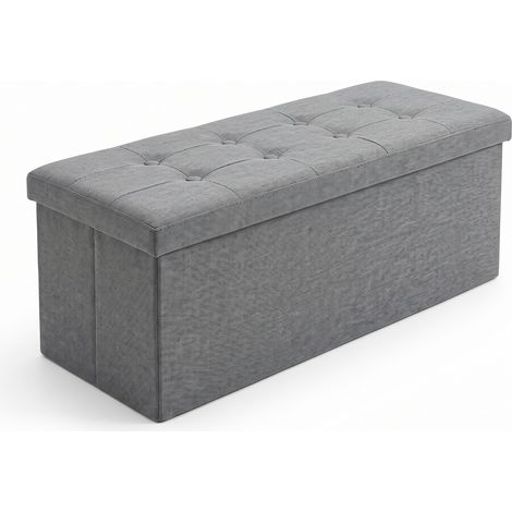 Rechteckiger Hocker mit Stauraum, faltbar, 110 × 38 × 38 cm (1/5)