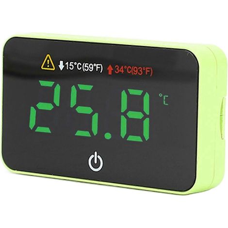 Digitales LED-Aquarium-Alarm-Temperaturmessgerät mit Touch-Sensor für präzise Messungen im Aquarium (Axel)