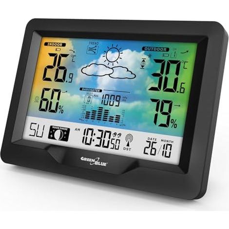 Greenblue GB540N Wetterstation ohne Kabel grün