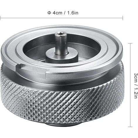 Adaptateur magnétique pour réchaud à gaz de camping, type split, convertisseur de four, connecteur adapté aux réchauds de cuisine portables pour la randonnée, le pique-nique et autres activités de ple (1/4)