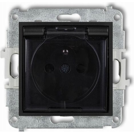 Presa elettrica Karlik 12igpb-1zdp impermeabile IP44 sicura (1/3)