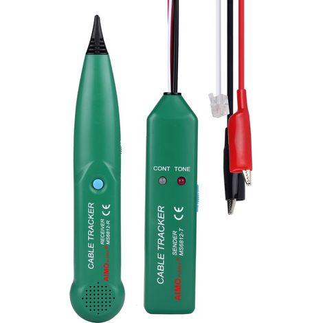 MS6812 Traceur Cable, Cable Tracker, Detecteur Cable Robot Tondeuse, Traceur De Câble Portable, Testeur De Câble Téléphonique, Traceur Cable Electrique Pour Téléphone (1/5)