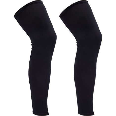 Genouillère De Compression Respirante Pour Sport Et Protection Contre Le Froid - Noir - Lot De 1