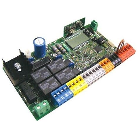 BFT – Carte électronique pour motorisation de portail – Compatible avec moteurs 24V – Récepteur radio bicanal 433.92 MHz – Technologie D-Track