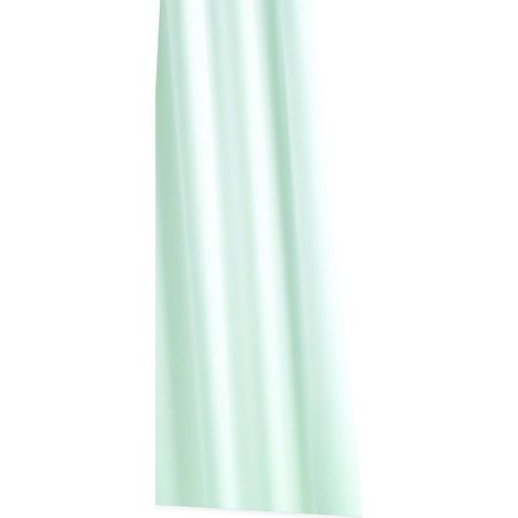 Croydex Hygiene N Clean Plain White Textile Shower Curtain 2000 x 2000mm (1/4)