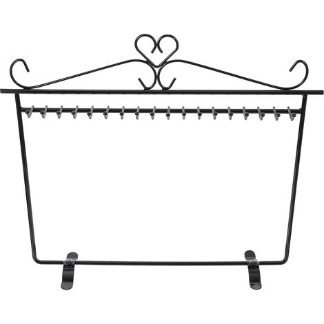 Présentoir à Bijoux en Fer Forgé Multi-emplacements pour Rangement Colliers et Bracelets Design Créatif Simple et Élégant pour Organiser Vos Bijoux (1/5)