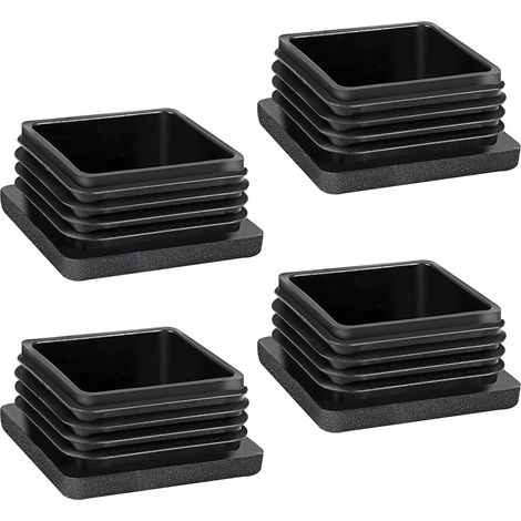 Tappi per gambe di sedie, 4 pezzi 50X50mm Tappi per tubi quadrati per tubi metallici, sedie, divani, tavoli e scaffali