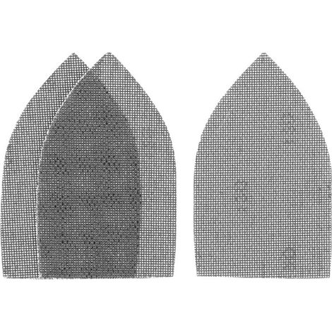 3 feuilles de papier de verre 1/4 (115x140mm) pour ponceuse multiple avec velcro. Céréales 80 STY-STA39097-XJ (1/2)